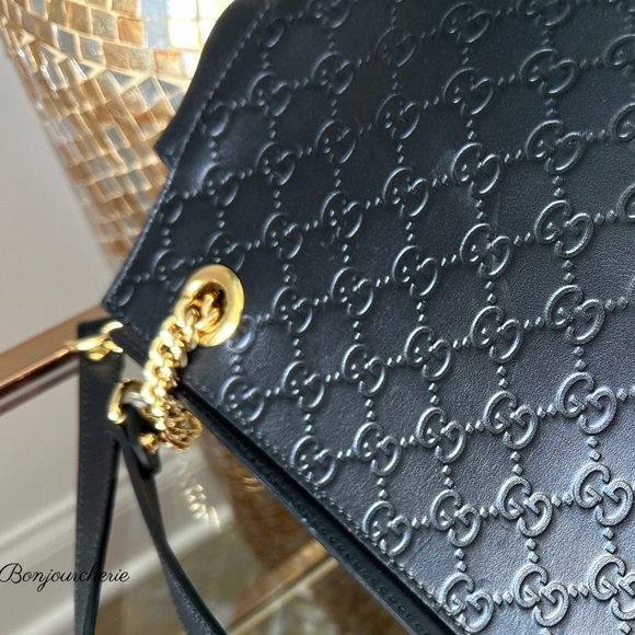 Gucci Black Leather Shoulder Bag - Picture 9 of 14